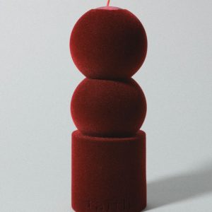 Skulpturkerze - Taith Lilu Candle Wine Velvet