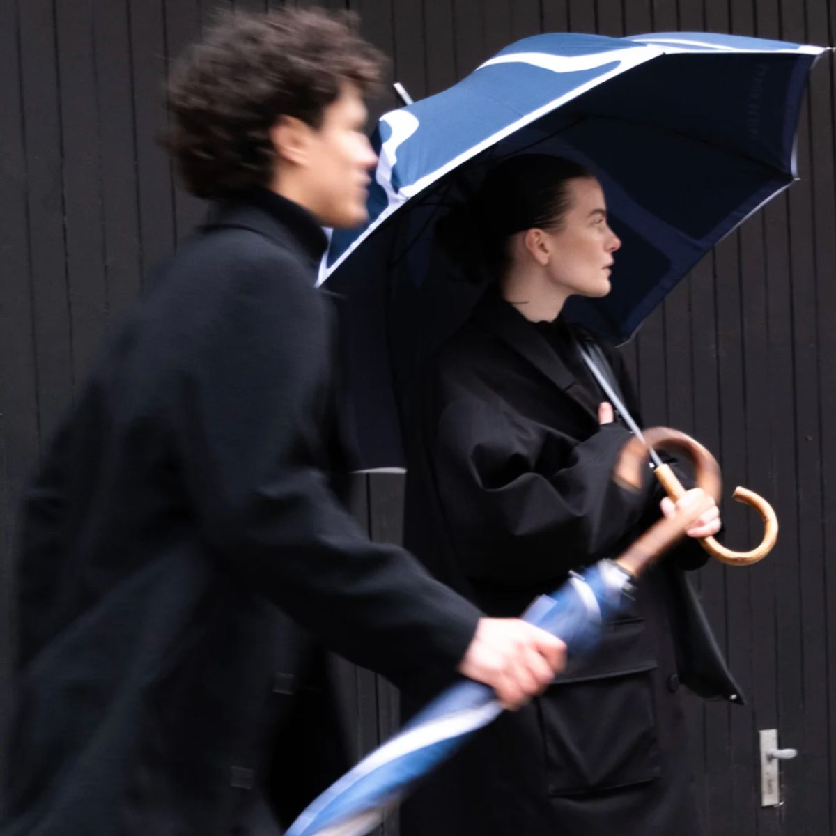 Eleganter Stockschirm mit Träger–Blue-Sapor Design - Image 7