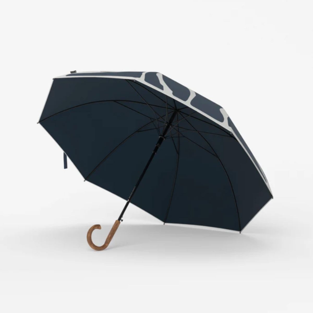 Eleganter Stockschirm mit Träger–Blue-Sapor Design - Image 2