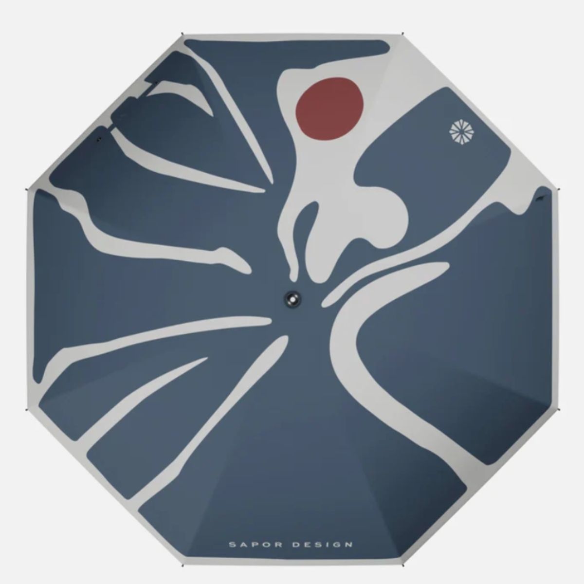 Eleganter Stockschirm mit Träger–Blue-Sapor Design - Image 3